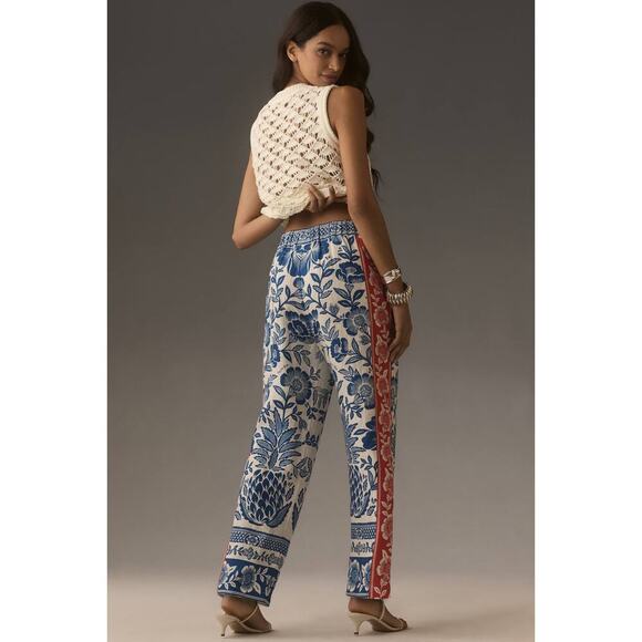 Farm Rio x Anthropologie Floral Linen Trousers - Picture 4 of 5